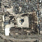 International attention has been focused on the Middle East the past few weeks. This resampled two-meter color image of the Old Section of Jerusalem was taken February 15, 2000 by Space Imaging's IKONOS satellite. 