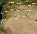 Map of Syria in the second millennium BC, showing the location of Qadesh