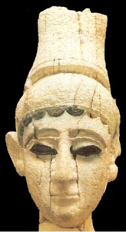 Ugarit_IvoryAndGoldHead-1300BC.jpg - Ivory and Gold Head, Ugarit, Latakia,  Syria
